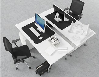现代桌椅组合办公