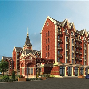 美式 大门 小区入口