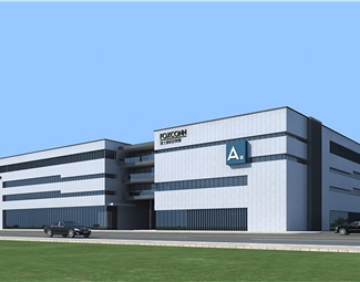 现代厂房办公楼效果图3d模型下载-3d溜溜网