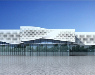 现代个性体育馆建筑