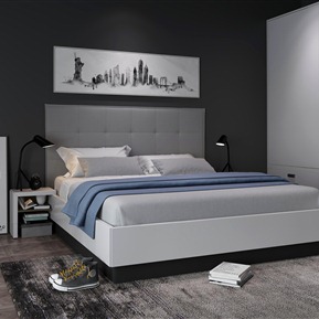 现代 双人床  床组合