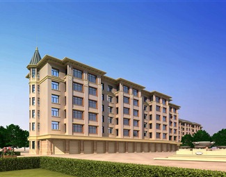 欧式居民住宅楼