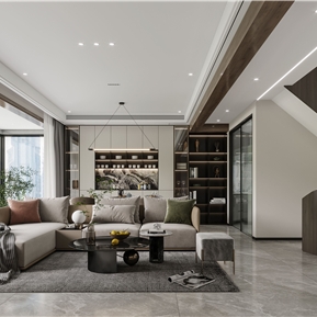 轻奢 客餐厅 复式客餐厅