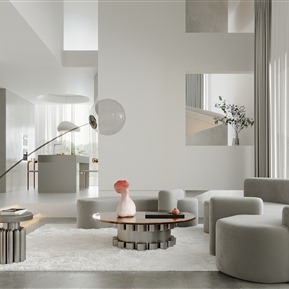 现代 客餐厅 别墅