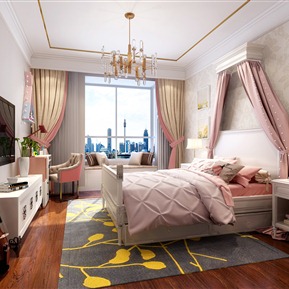 简欧 儿童房 女儿房