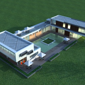 现代 独栋别墅 大别墅