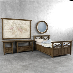 美式 双人床  家具