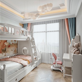 简欧 儿童房 儿童房卧室