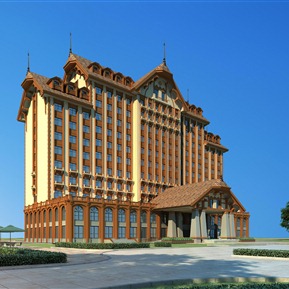 欧式 酒店建筑 办公酒店