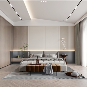 现代 卧室 主卧