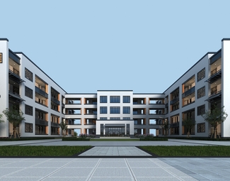 新中式 学校 新城小学教学楼