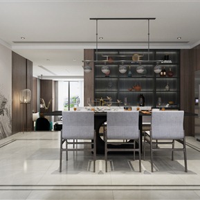 现代 餐厅 客厅