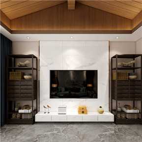 新中式 客厅 全景客厅