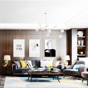 现代 客餐厅 客餐厅走廊