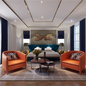 简欧 卧室 主卧