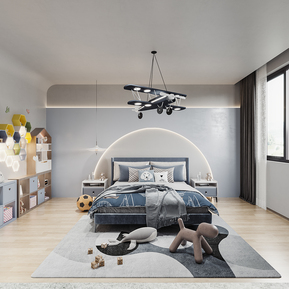 现代 儿童房