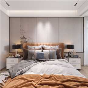 轻奢 卧室 主卧小孩房