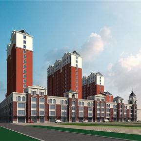 欧式 住宅区 商业住宅沿街