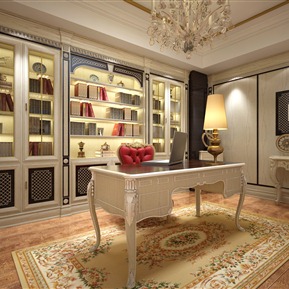 美式 书房