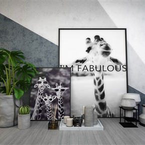 北欧 摆件组合 饰品摆件装饰画