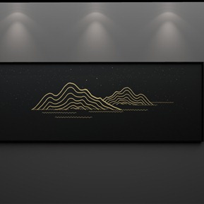 现代 装饰画 简约金色植物装饰画