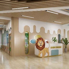 现代 幼儿园大厅 幼儿园