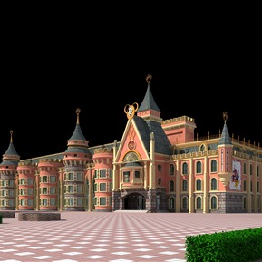 欧式 幼儿园建筑 城堡幼儿园