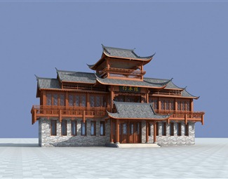 中式古建筑室外效果