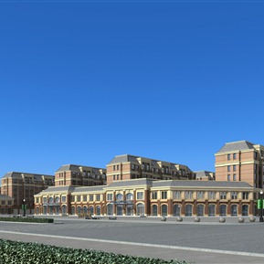 欧式 商业楼 商业办公住宅楼