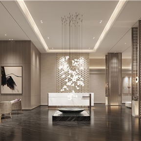 新中式 大厅 酒店大堂