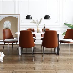 现代 餐桌椅组合 简约