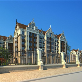 欧式 住宅区 小区住宅