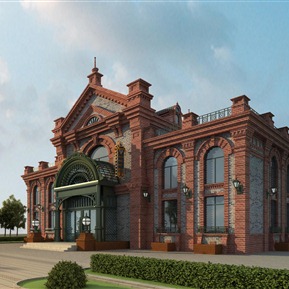 美式 会所建筑 会所酒吧