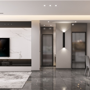 轻奢 客餐厅 客餐厅卧室