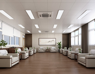 【办公接待室空间3d模型】_办公接待室空间3d模型免费下载_3d溜溜网