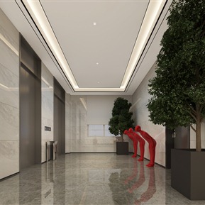 现代 电梯厅 电梯间