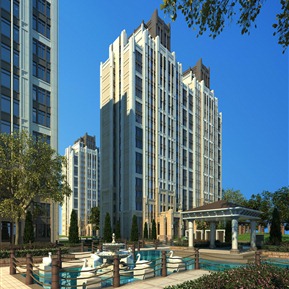 欧式 住宅区 高层小区