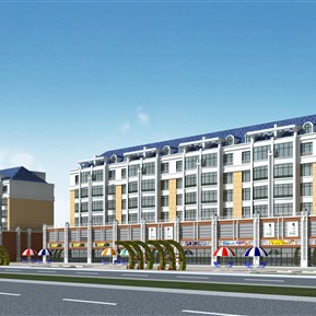 欧式 商业街 商业办公沿街