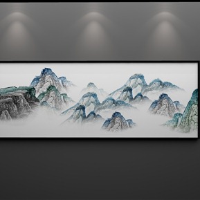 新中式 风景画 挂画