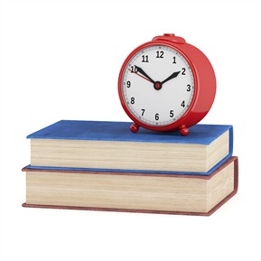 现代 书 书本 闹钟 表组合