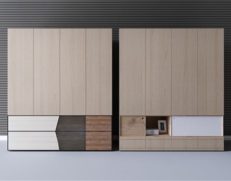 现代 衣柜 衣柜储物柜