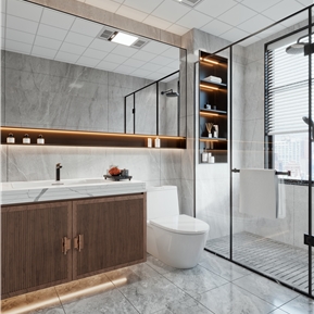 新中式 卫生间 卫生间浴室