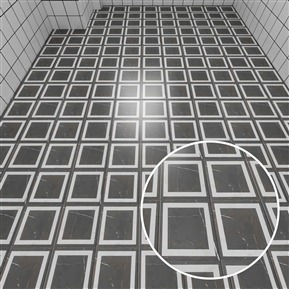 现代深灰色高光平铺砖纹陶瓷砖 石材 VR