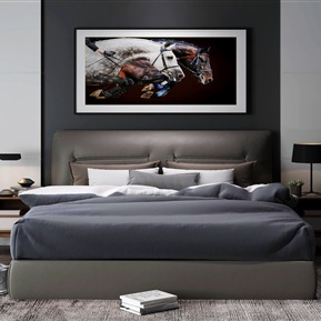 现代 背景双人床 床组合