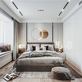 轻奢 卧室 主卧室