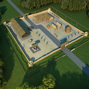 新中式 鸟瞰图 农家院