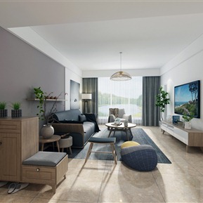 北欧 客餐厅 简约客厅