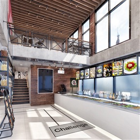 工业LOFT 快餐店 快餐厅