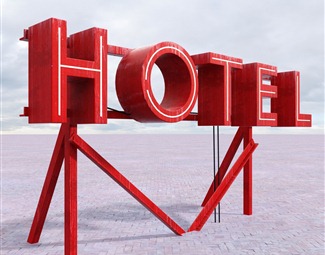 路边广告牌3d模型