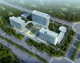 现代医院建筑效果图